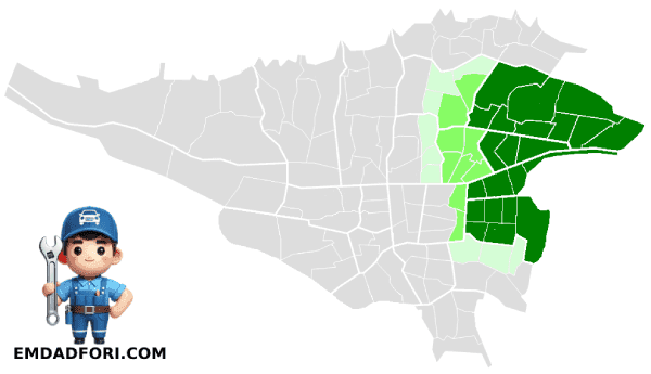 خدمات خودرویی در شرق تهران